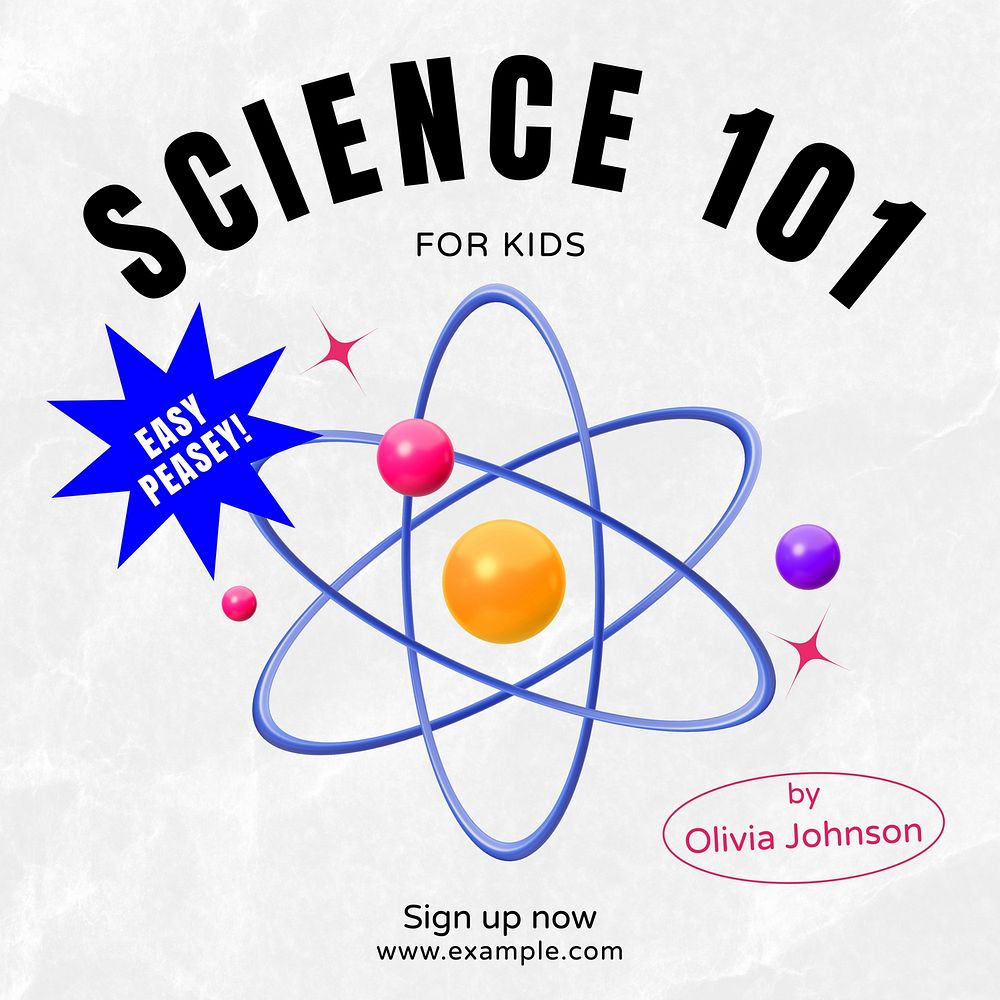 Science 101 Instagram post template