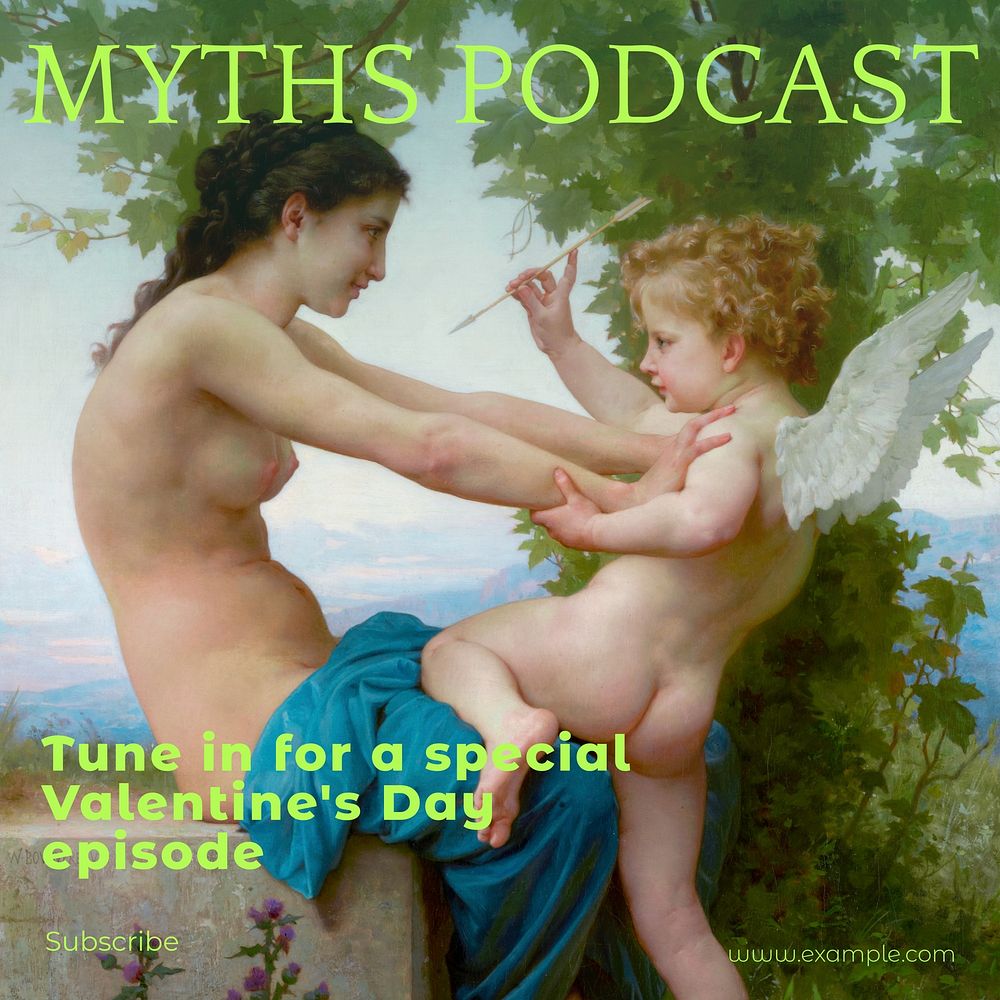Myths podcast Instagram post template