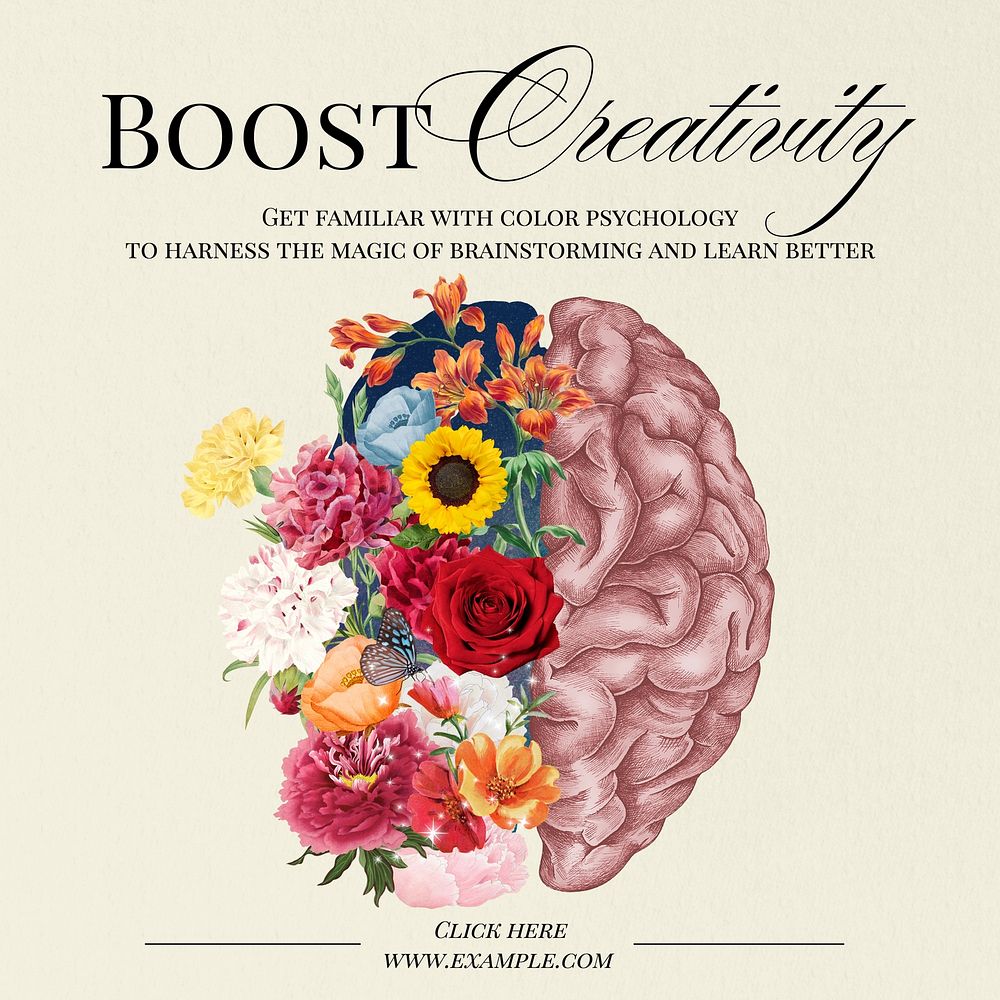 Boost creativity Instagram post template