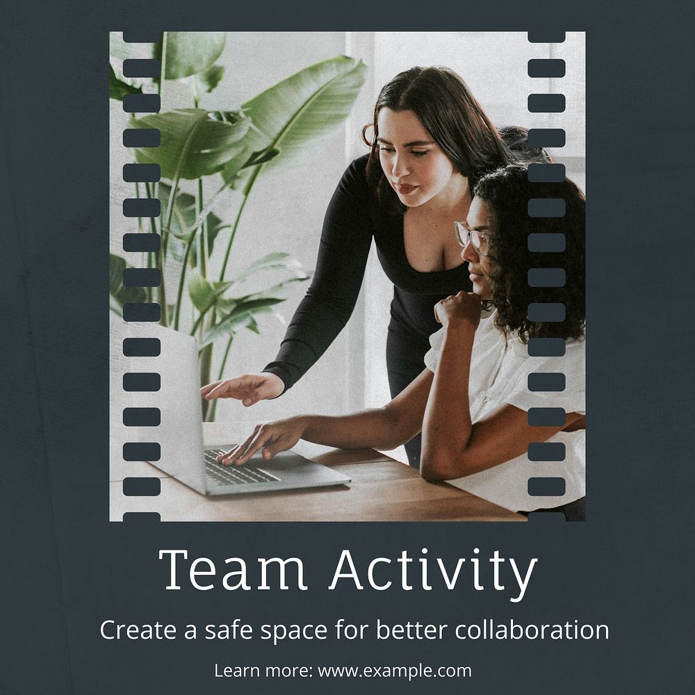 Team activity Facebook post template