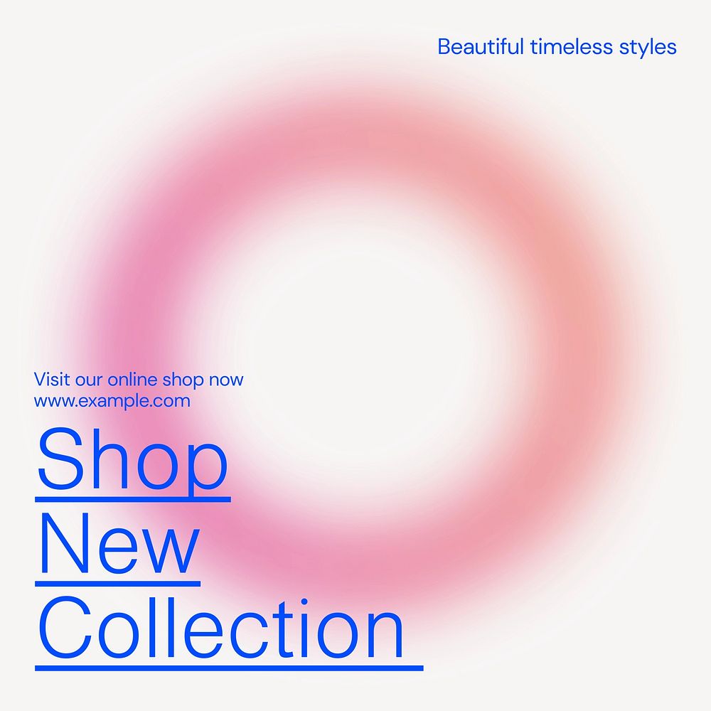 Shop new collection Instagram post template