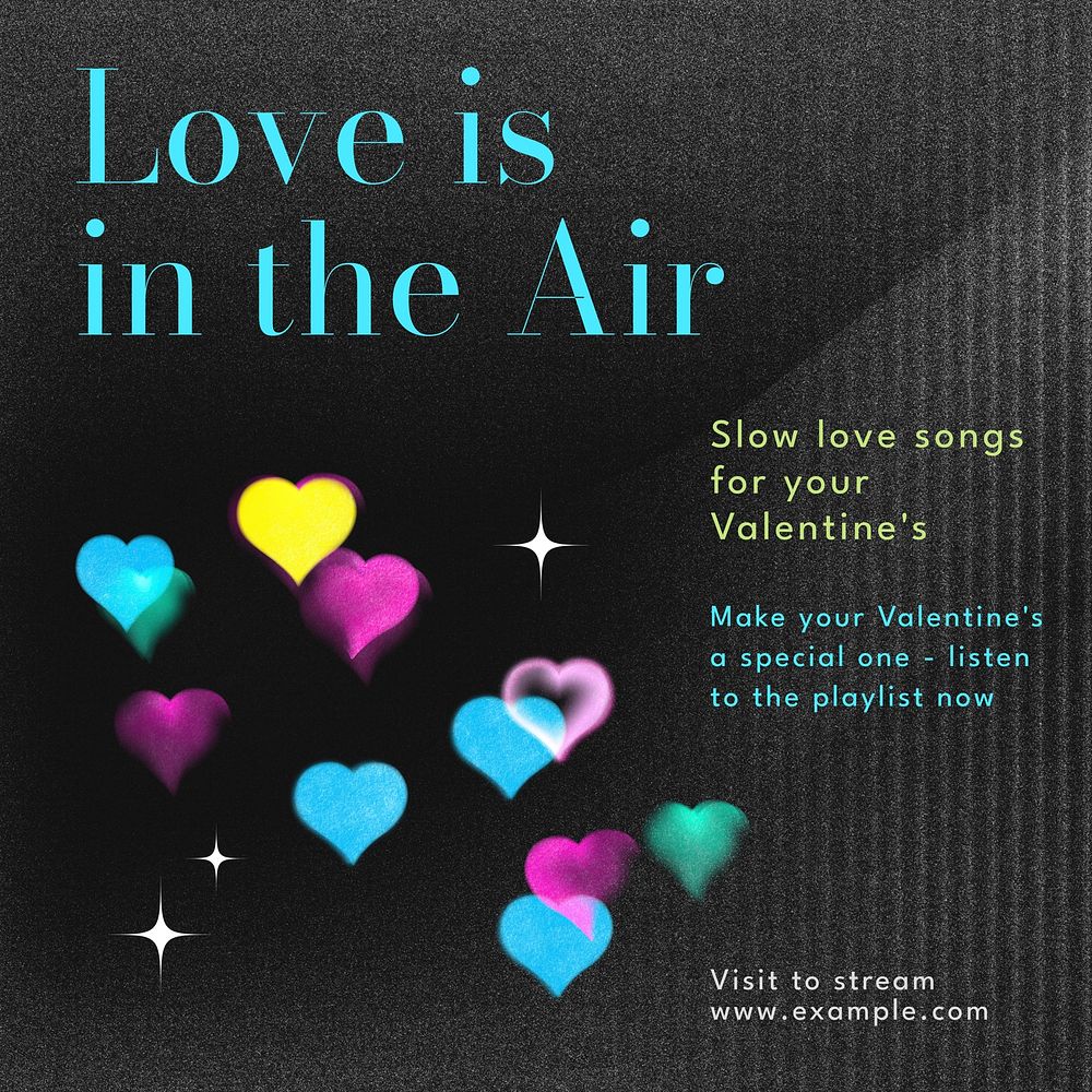 Love is in the air Instagram post template