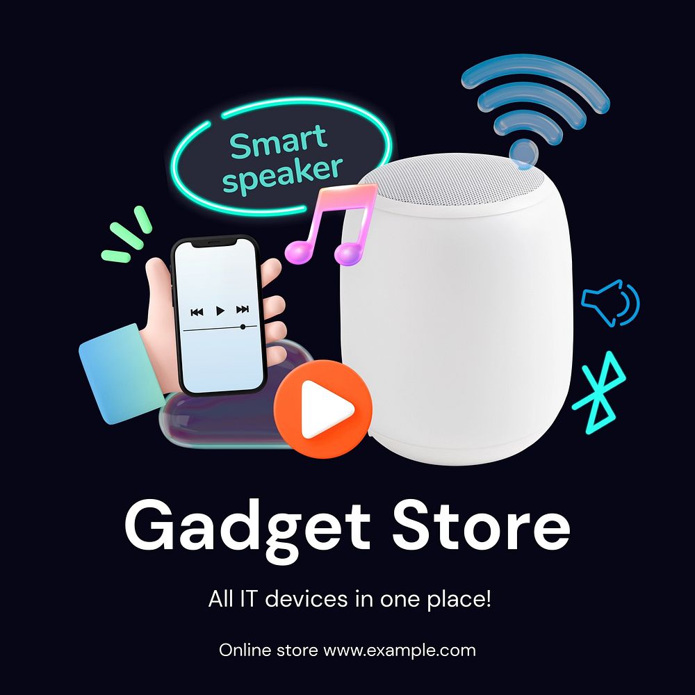 Gadget store Instagram post template