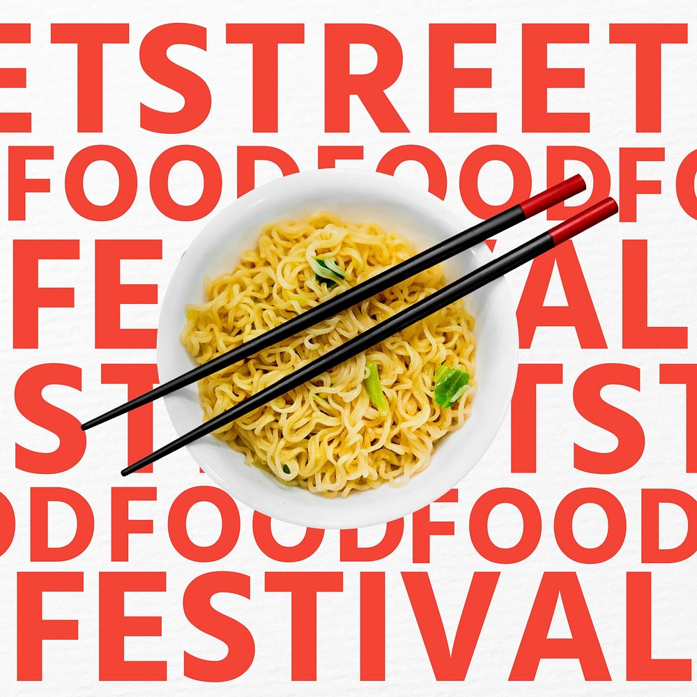 Street food festival Instagram post template  