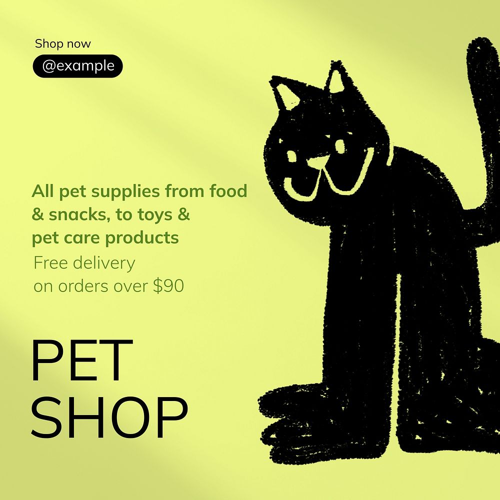 Pet supplies shop post template