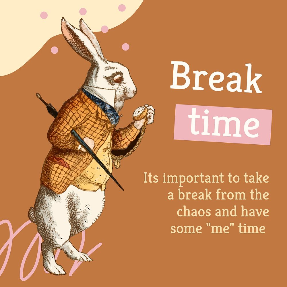 Break time Instagram post template