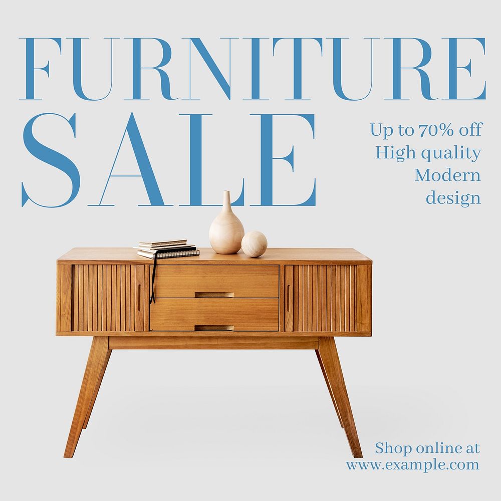 Furniture sale Instagram post template