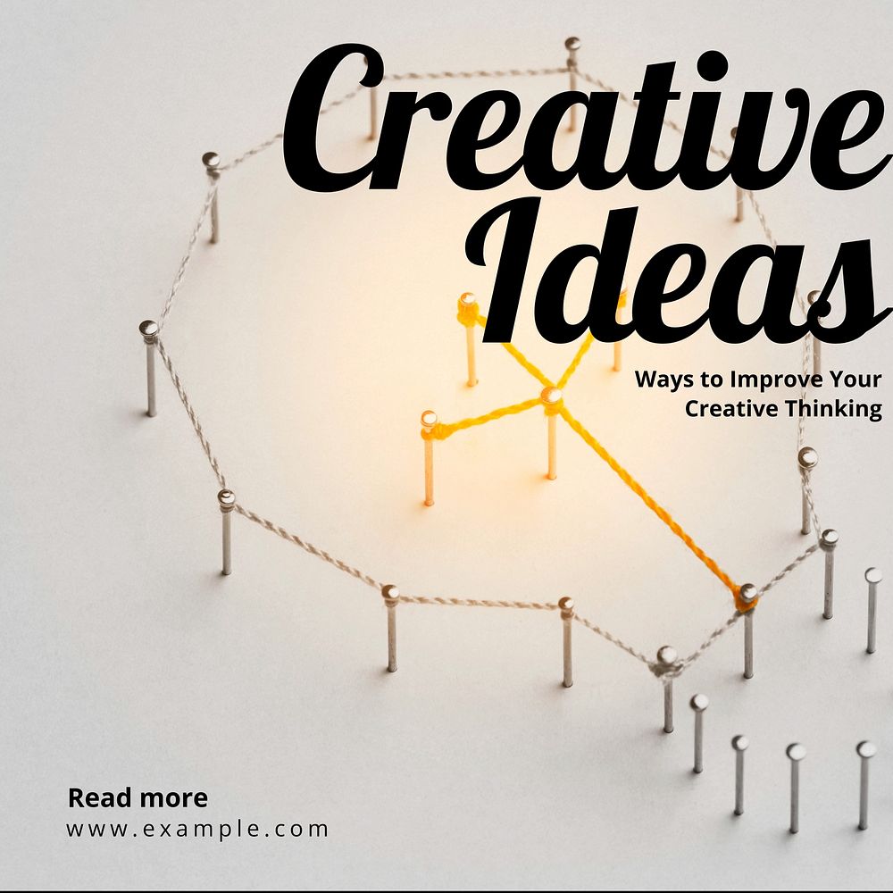 Creative idea Instagram post template  