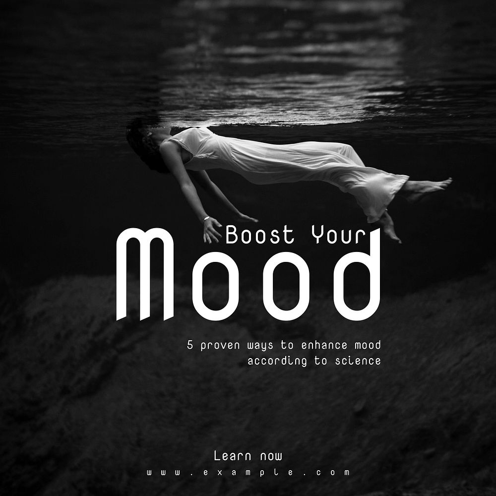 Boost your mood Instagram post template
