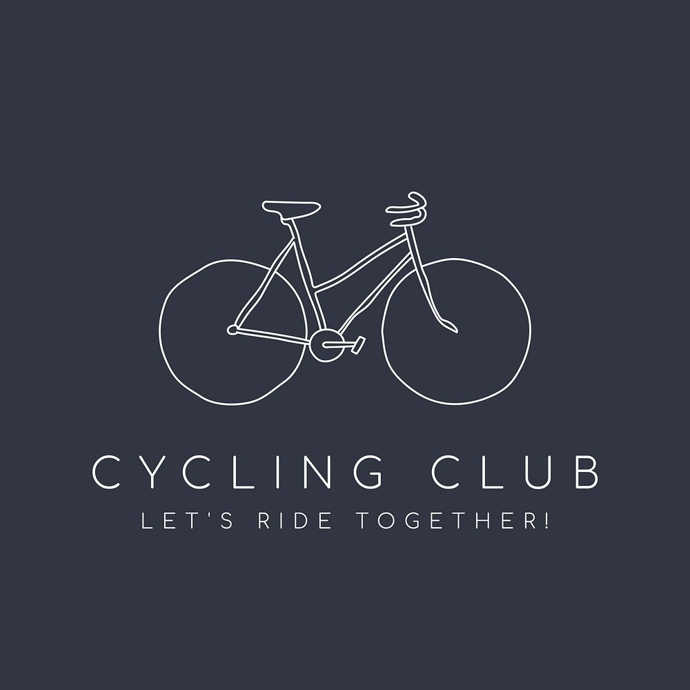 Cycling club logo template