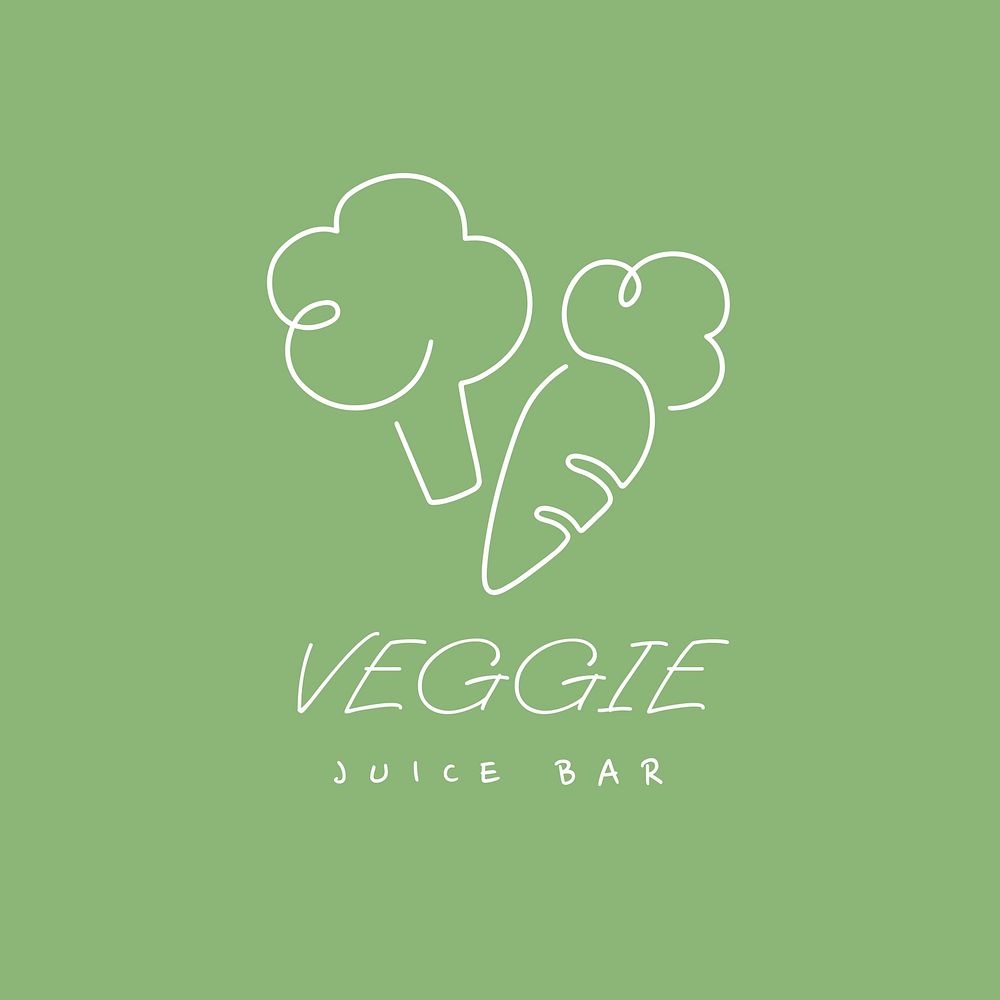 Juice bar logo template