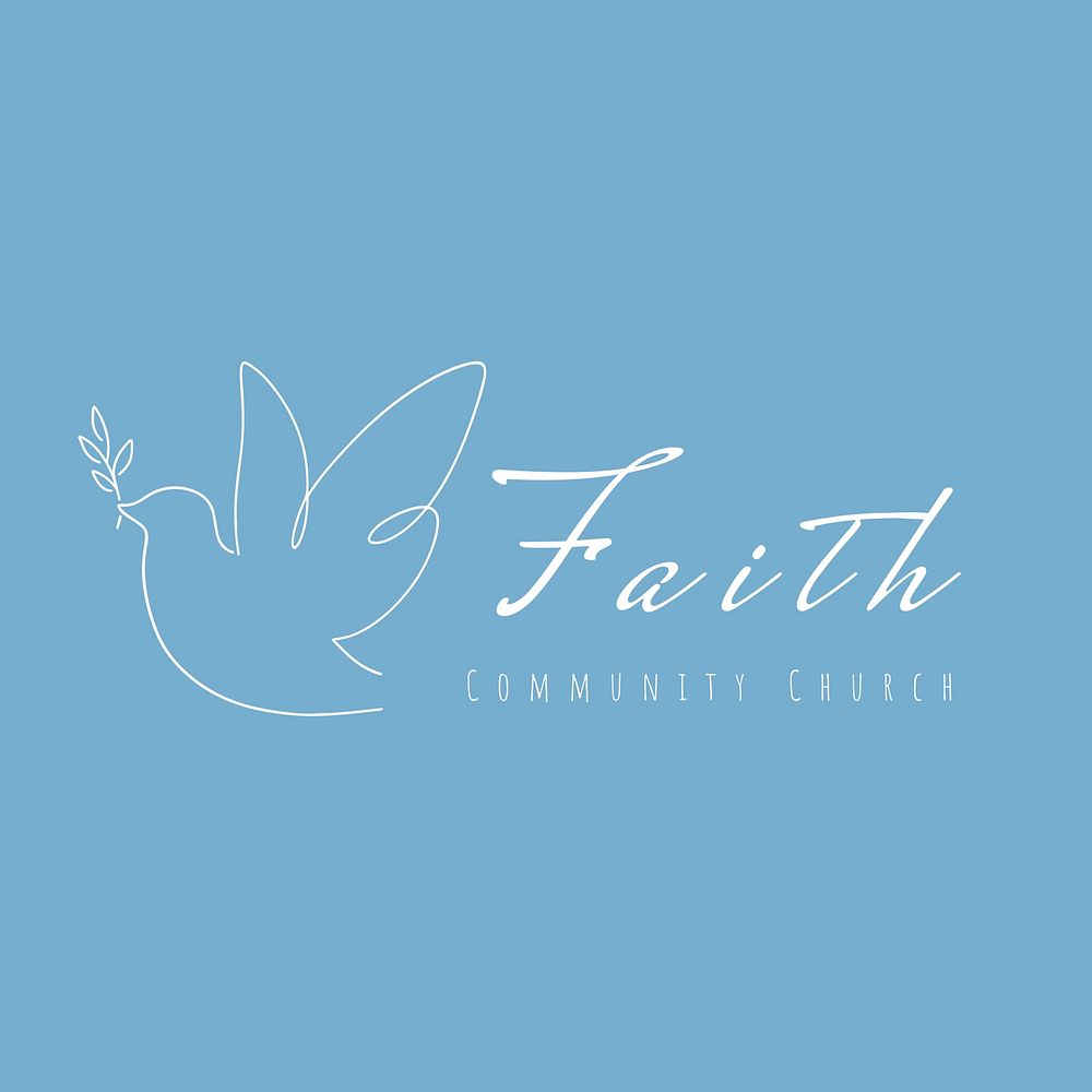 Community church logo template