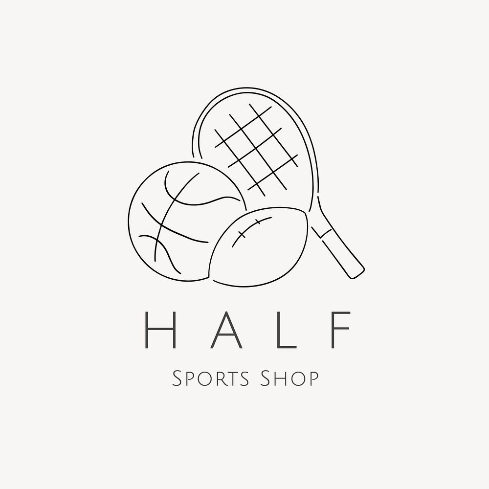 Sports shop logo template