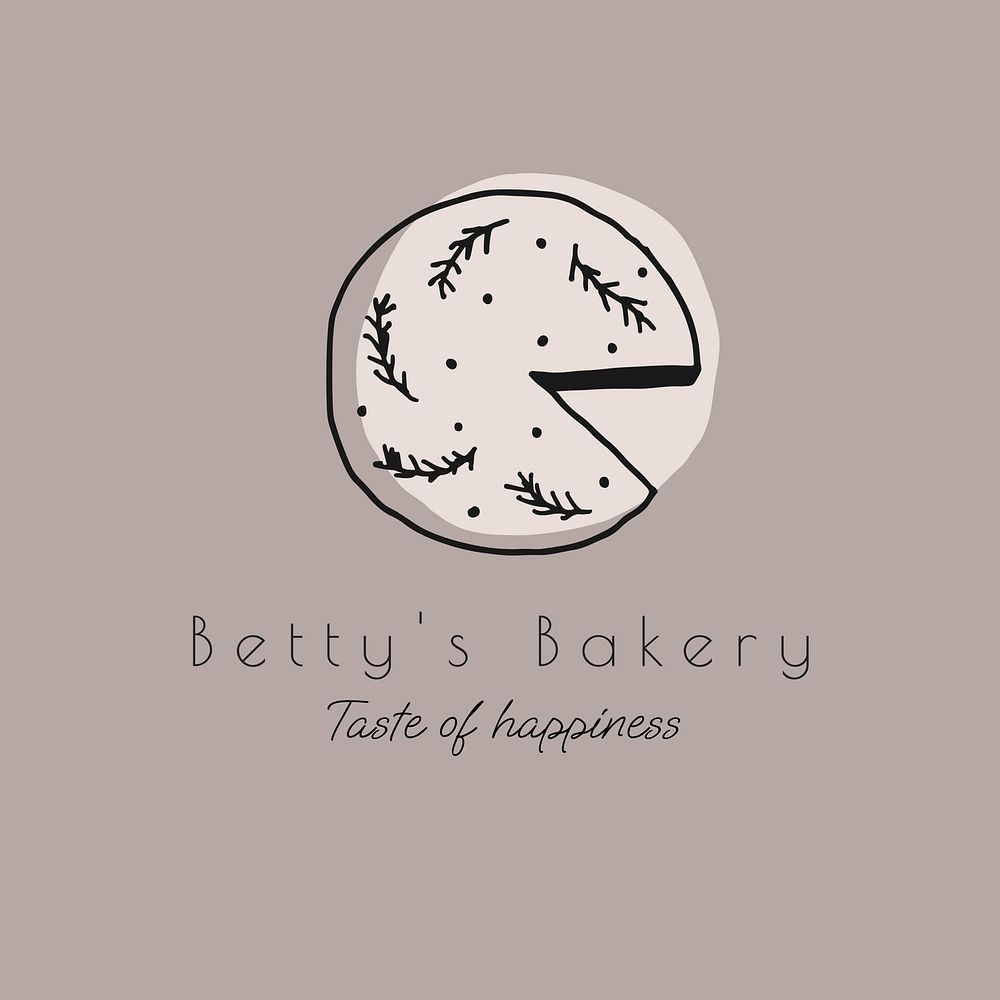 Bakery shop logo template