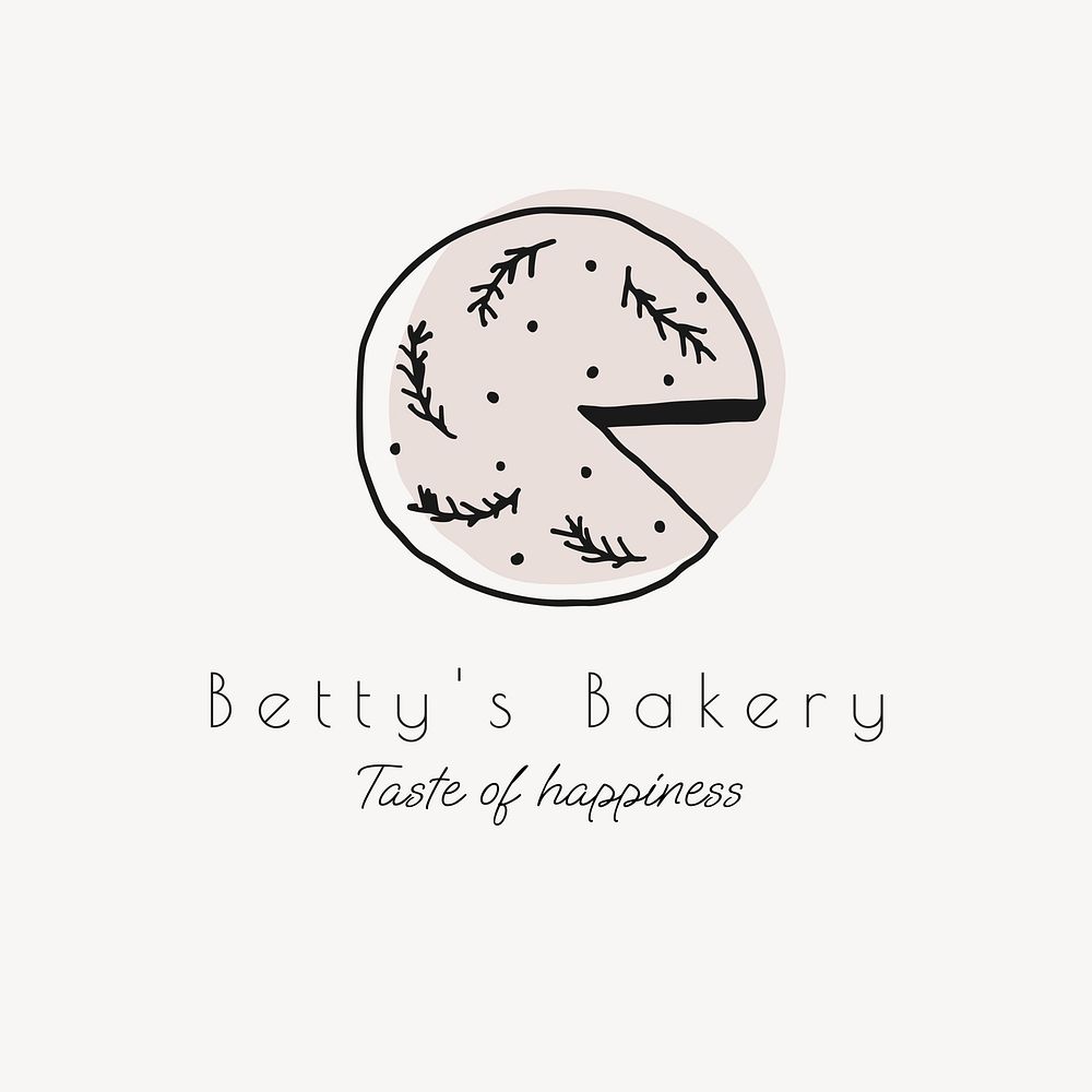 Bakery shop logo template  