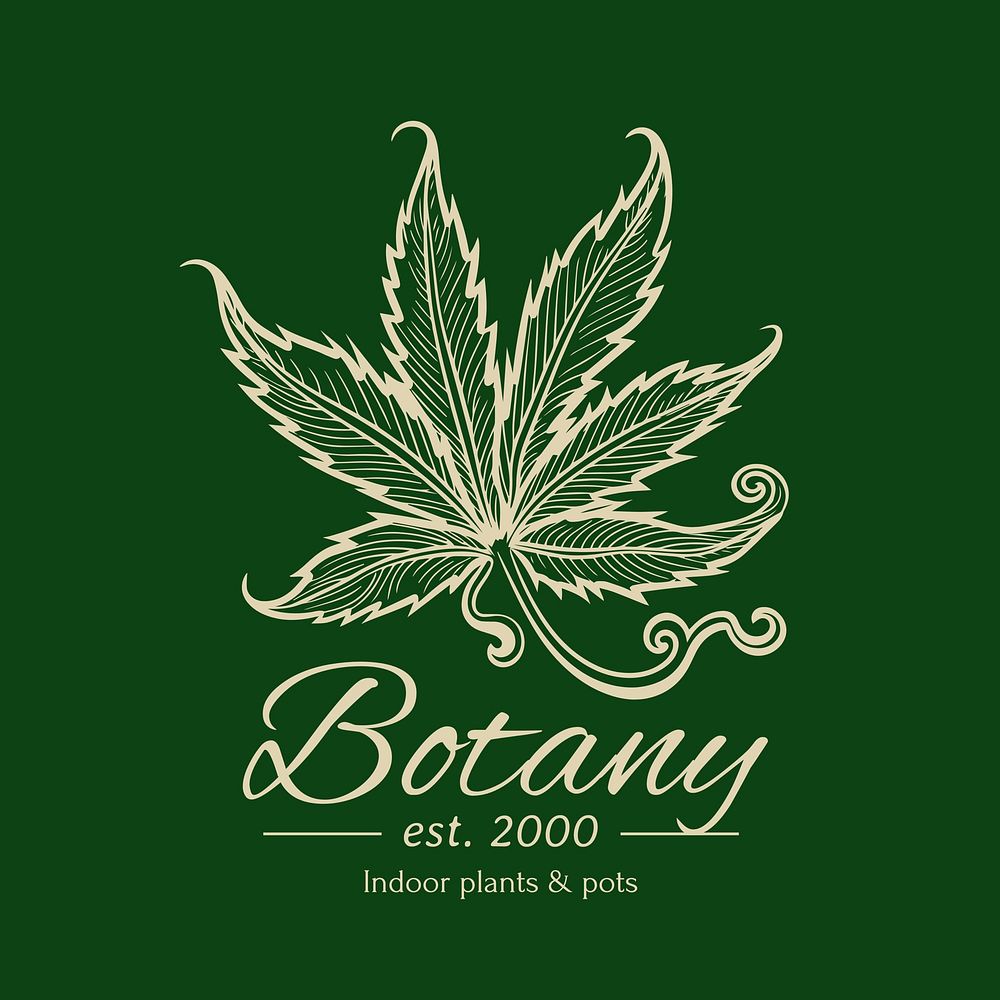 Botany brand business logo template