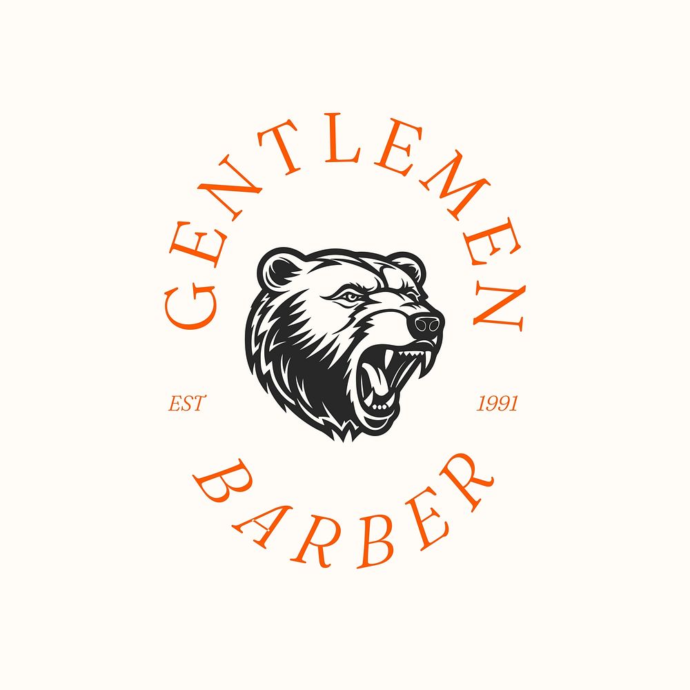Barber logo business logo template