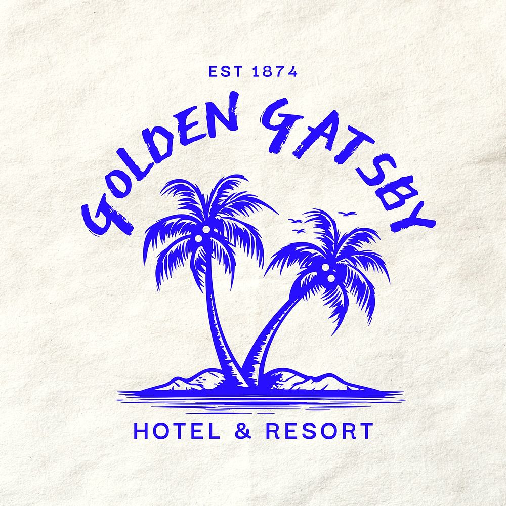 Hotel resort logo business logo template