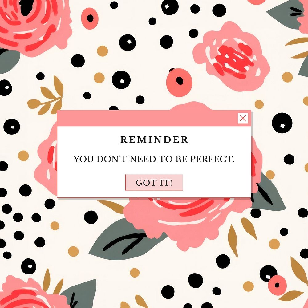 Positive reminder Instagram post template
