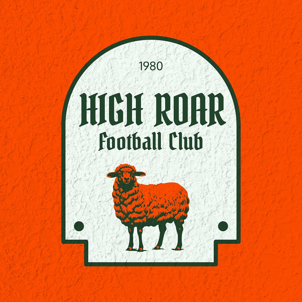 Football club vintage logo template