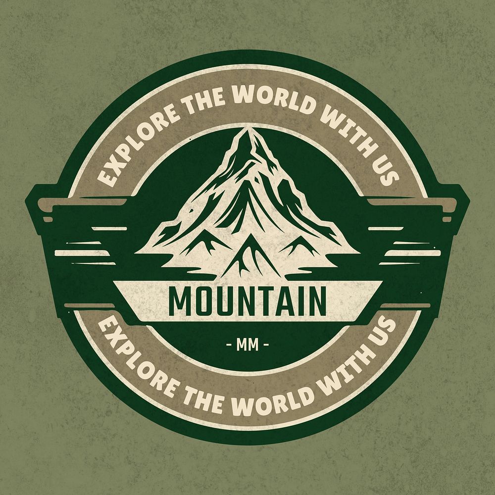 Travel & hiking vintage logo template