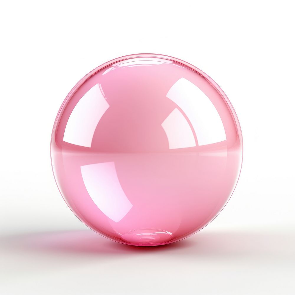 Bubble gum sphere disk.