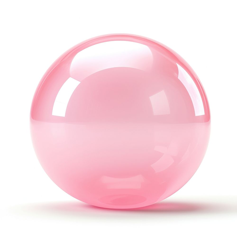 Bubble gum balloon sphere.