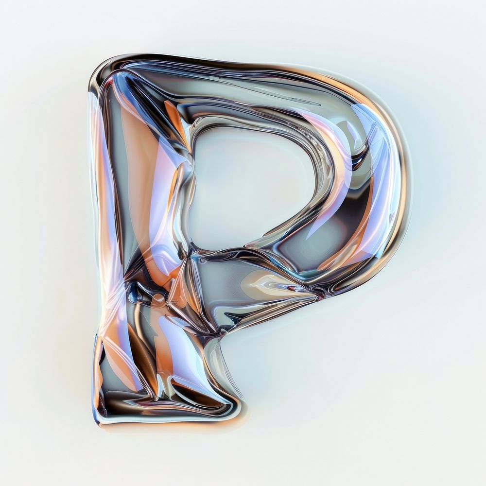 Letter P symbol number emblem.