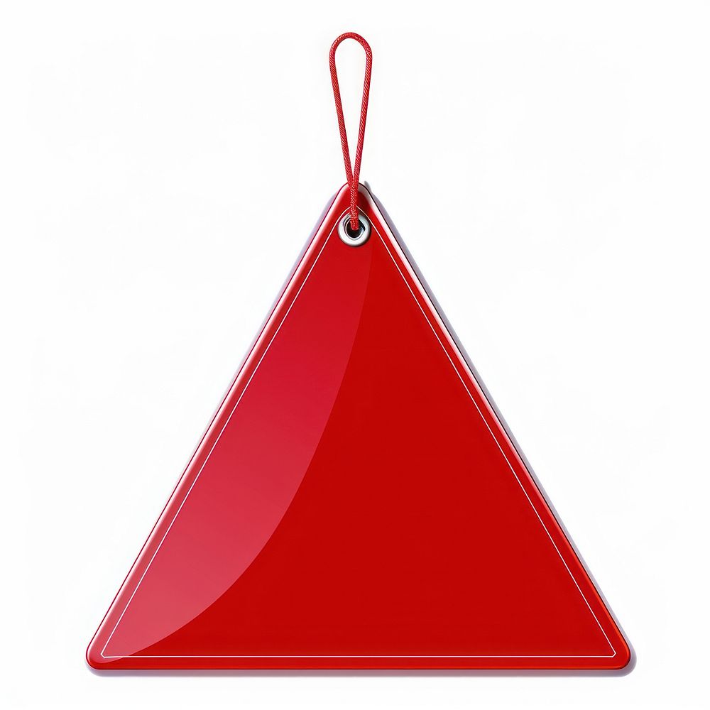 Discount triangle shaped tag.