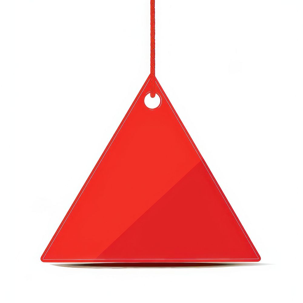 Discount triangle shaped tag.