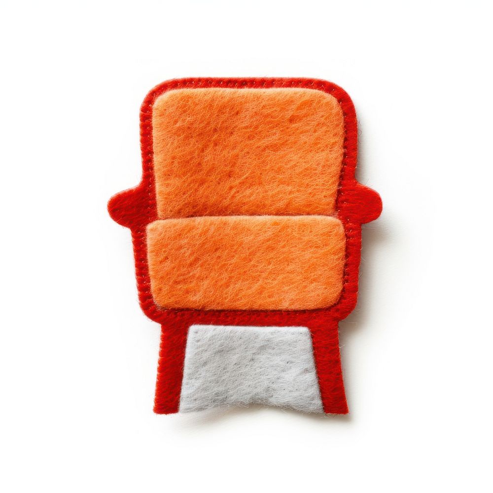 Felt stickers of a single chair furniture armchair.