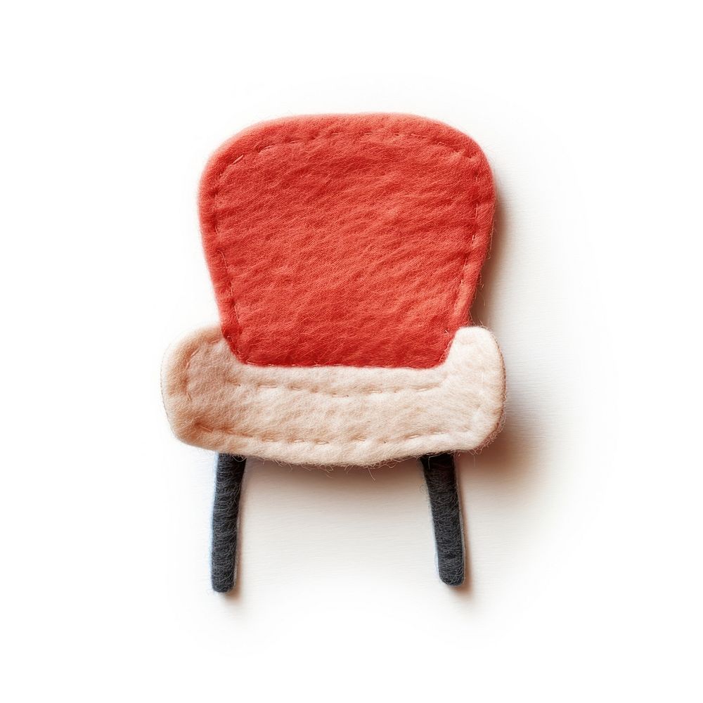 Felt stickers of a single chair accessories furniture accessory.