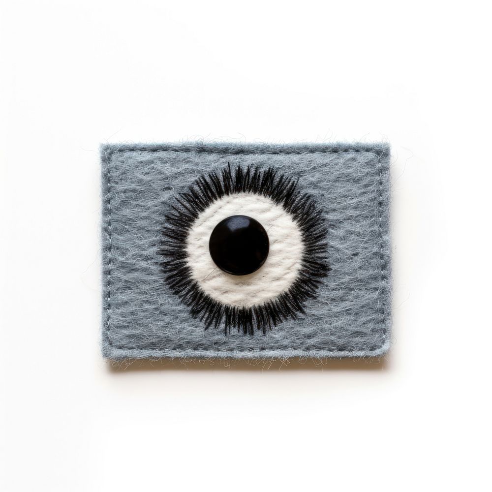 Felt stickers of a single eye accessories blackboard accessory.