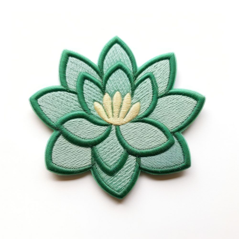 Felt stickers of a single lotus accessories embroidery accessory.