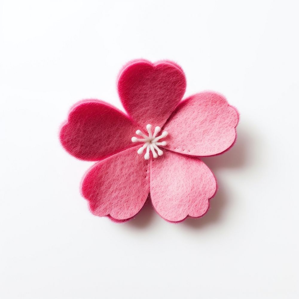 Felt stickers of a single sakura accessories accessory blossom.