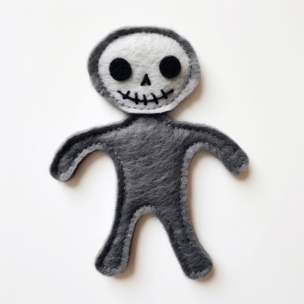 Felt stickers of a single skeleton accessories accessory wildlife.