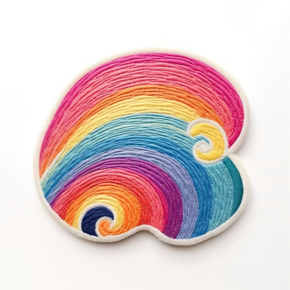 Felt stickers of a single wave confectionery accessories accessory.