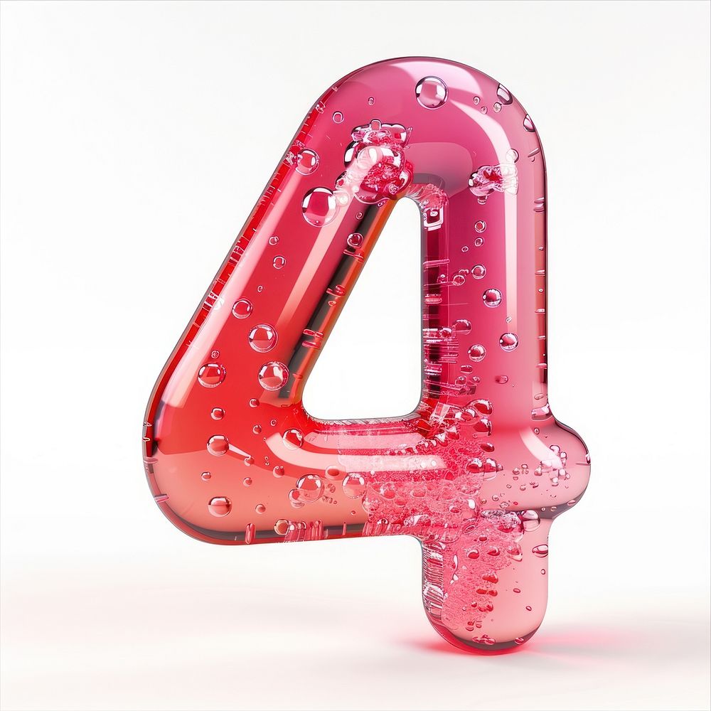 number 4 symbol text