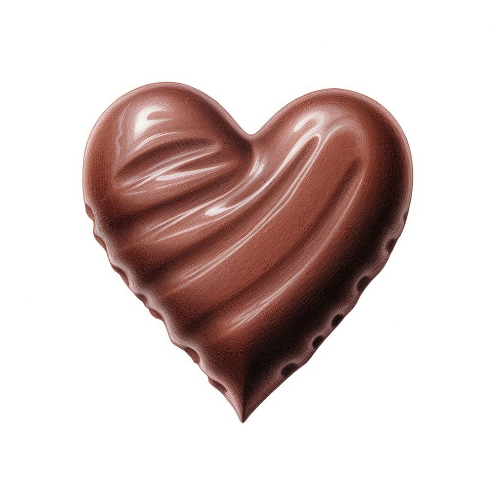 Chocolate heart confectionery dessert ketchup.