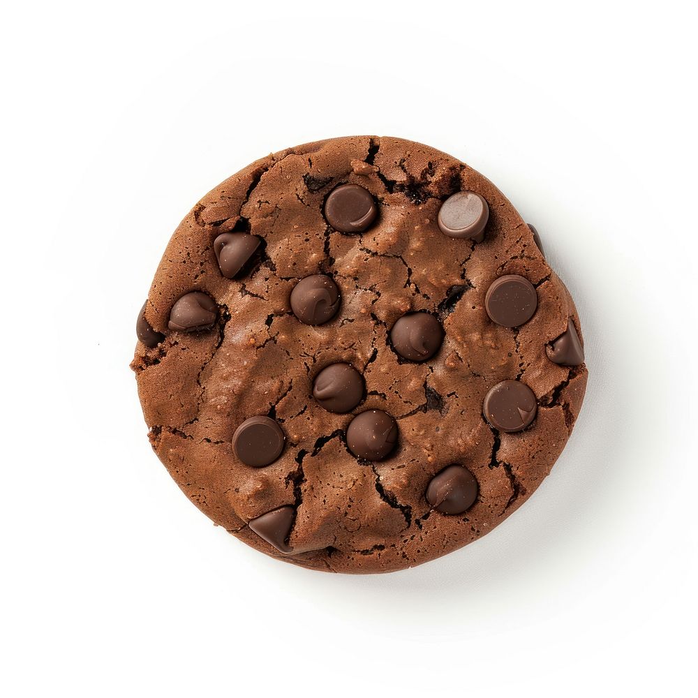 Chocolate chip confectionery football biscuit.