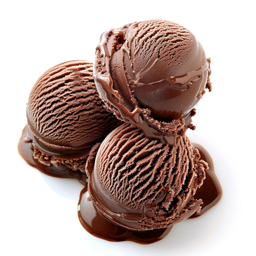 A chocolate ice cream dessert creme food.