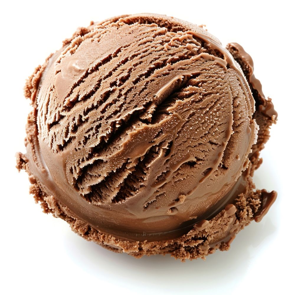 A chocolate ice cream dessert creme food.