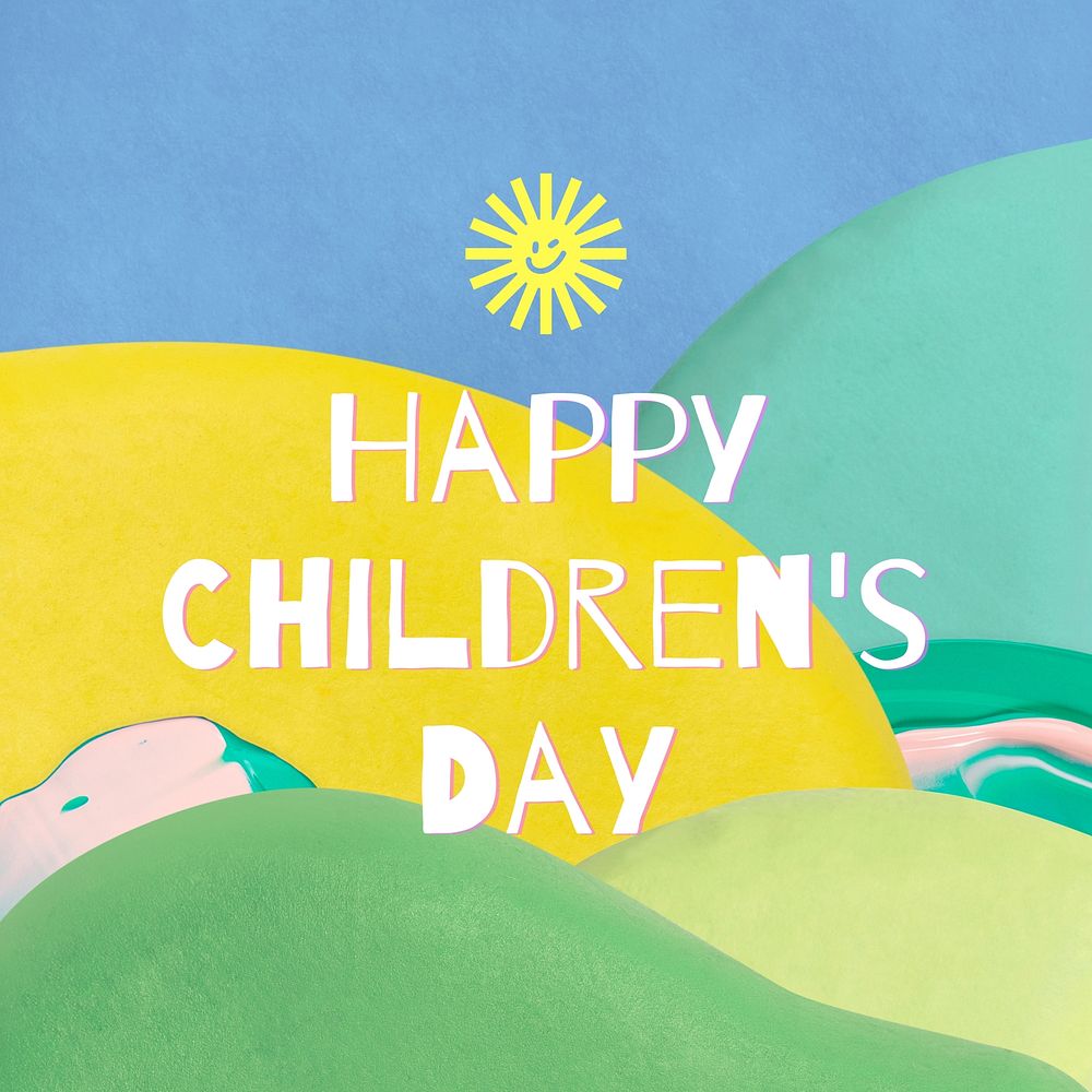 Happy children's day Instagram post template