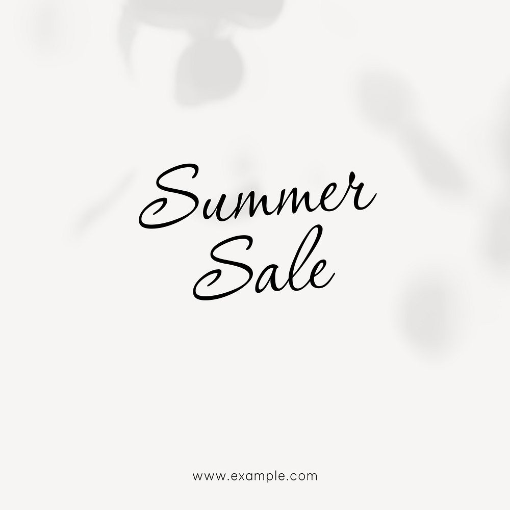 Summer sale Instagram post template  