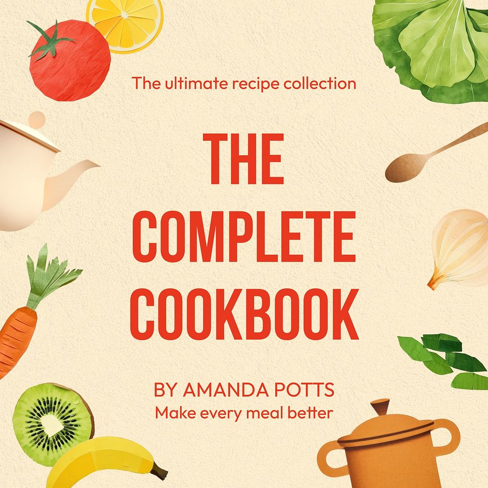 Cookbook Instagram post template