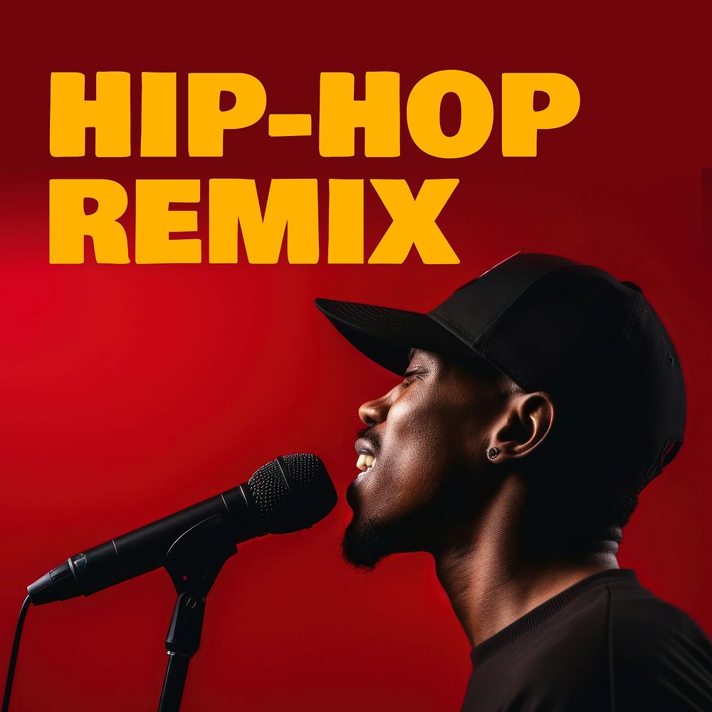 Hip-hop music cover template