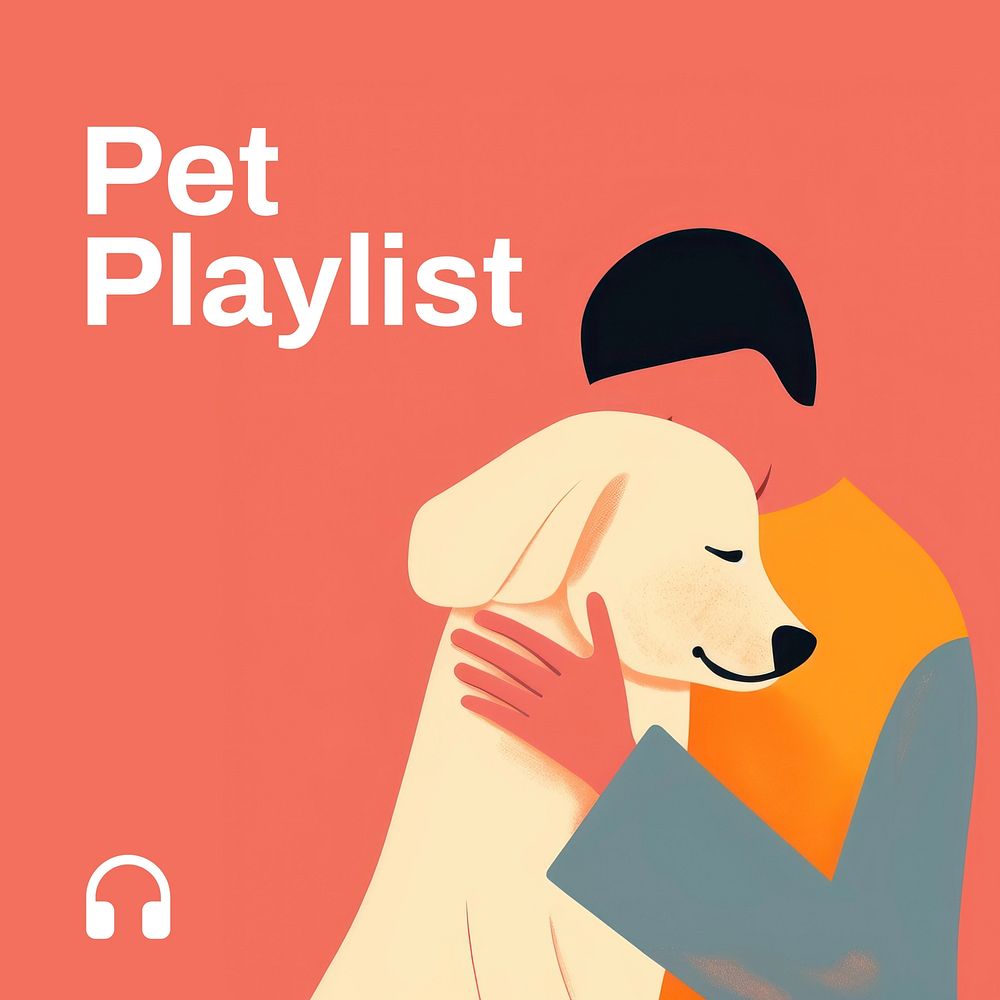 Pet playlist cover template