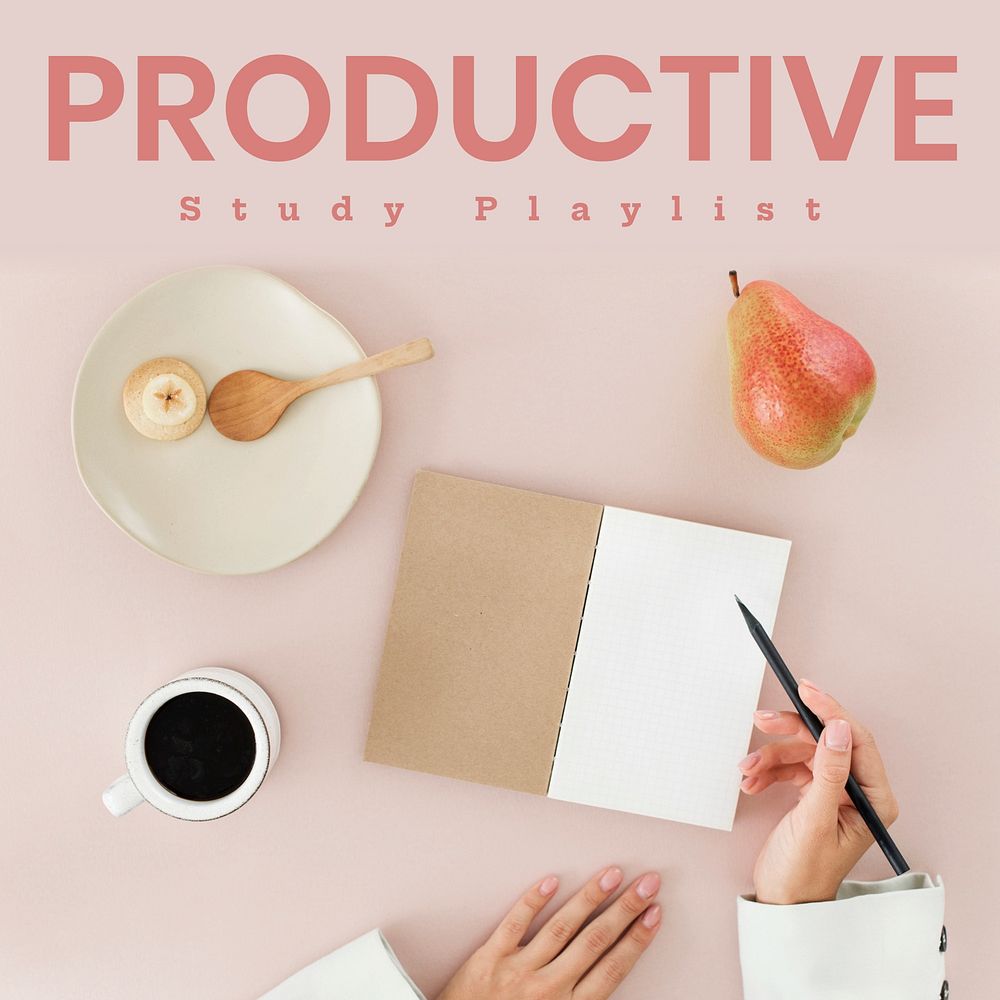Study playlist cover template