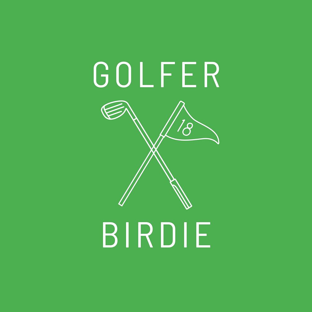  Golf club logo template