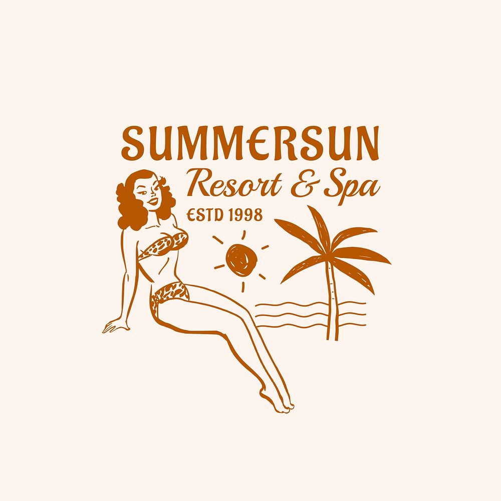 Resort logo template